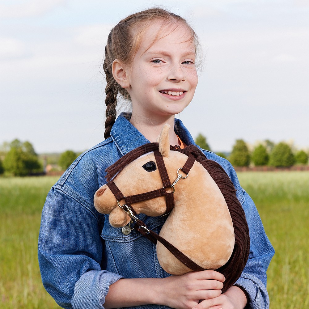 Konj na palici HOPPIHORSE A4, bež (bułana) 2