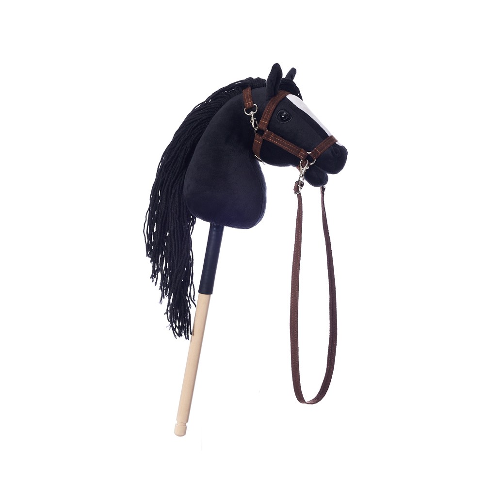 Konj na palici HOPPIHORSE A4, črn (kara) 8