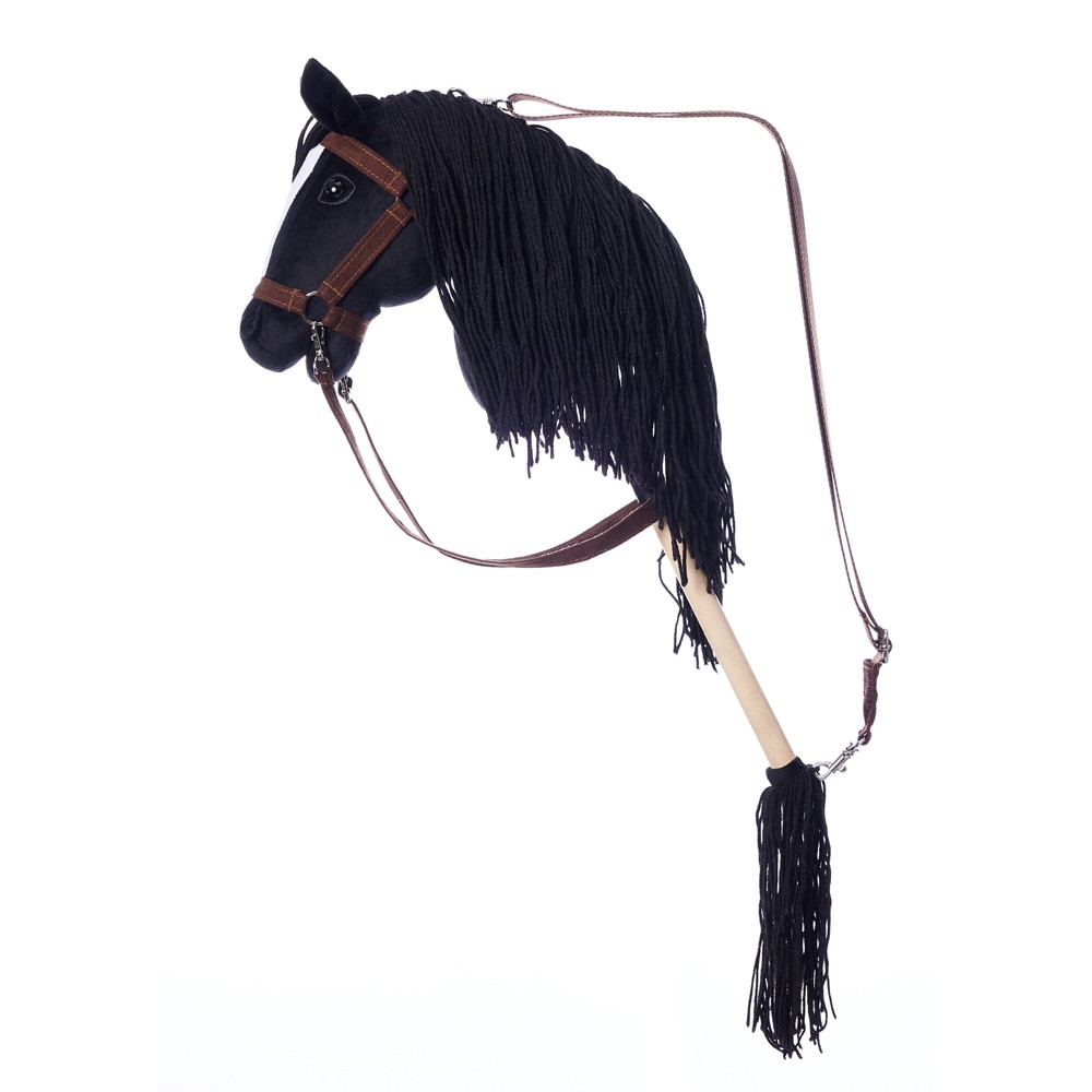 Konj na palici HOPPIHORSE A3, črn (kara) 5