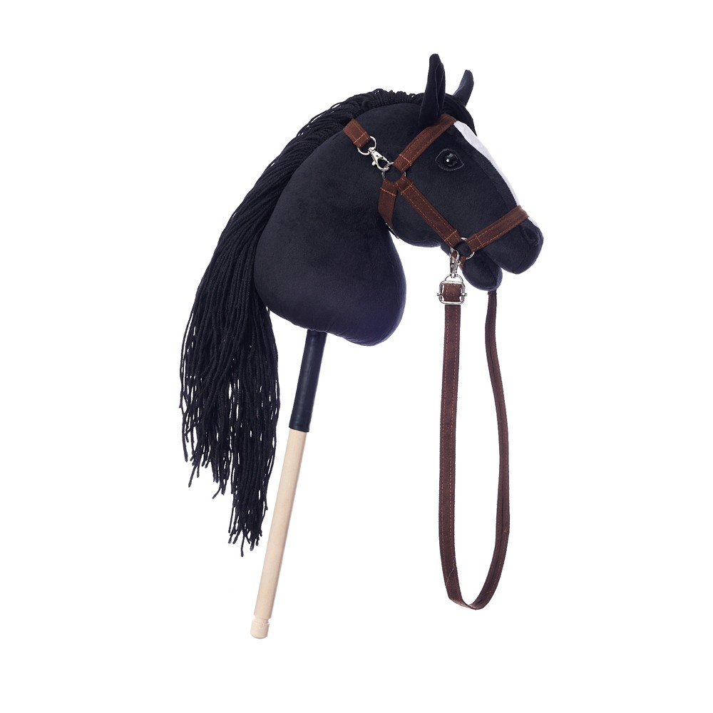 Konj na palici HOPPIHORSE A3, črn (kara) 6