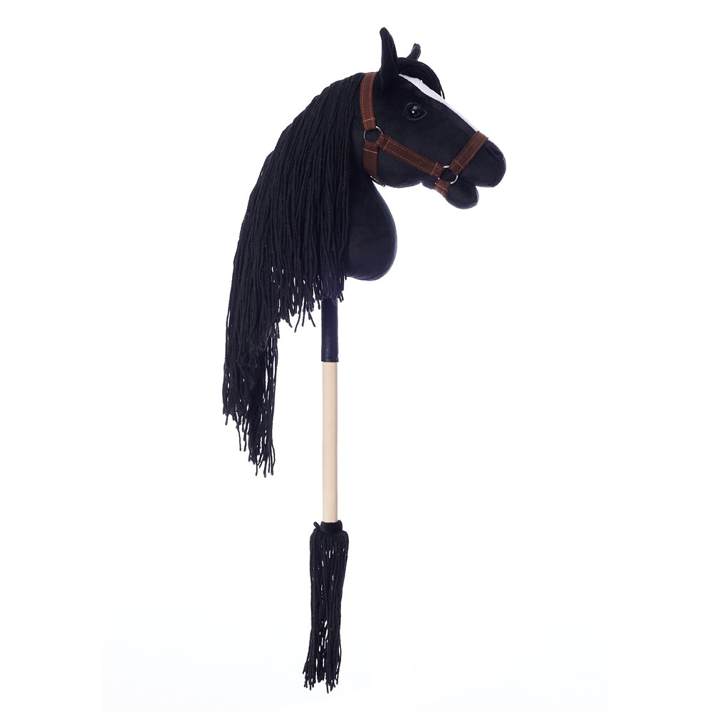 Konj na palici HOPPIHORSE A3, črn (kara) 7