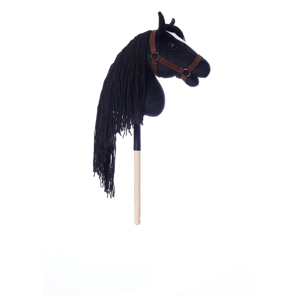 Konj na palici HOPPIHORSE A3, črn (kara) 8