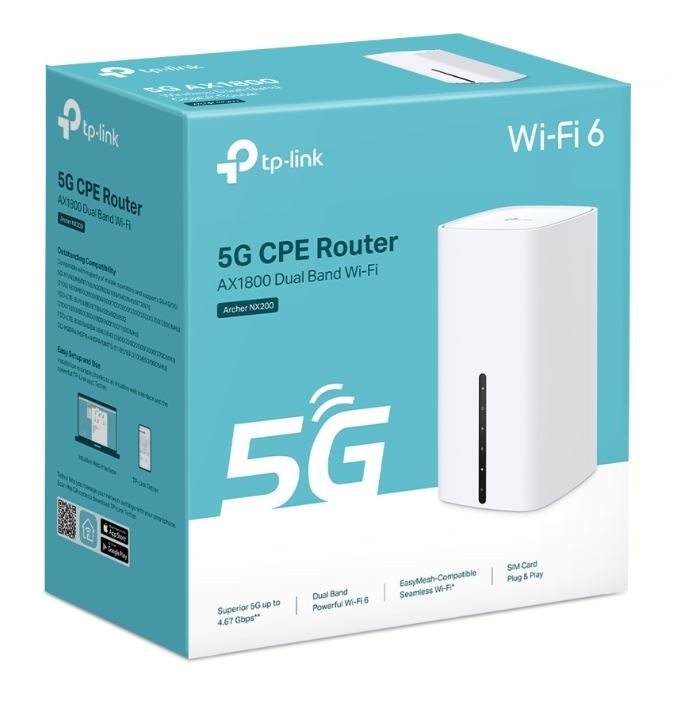 5G usmerjevalnik Archer NX200 AX1800 4