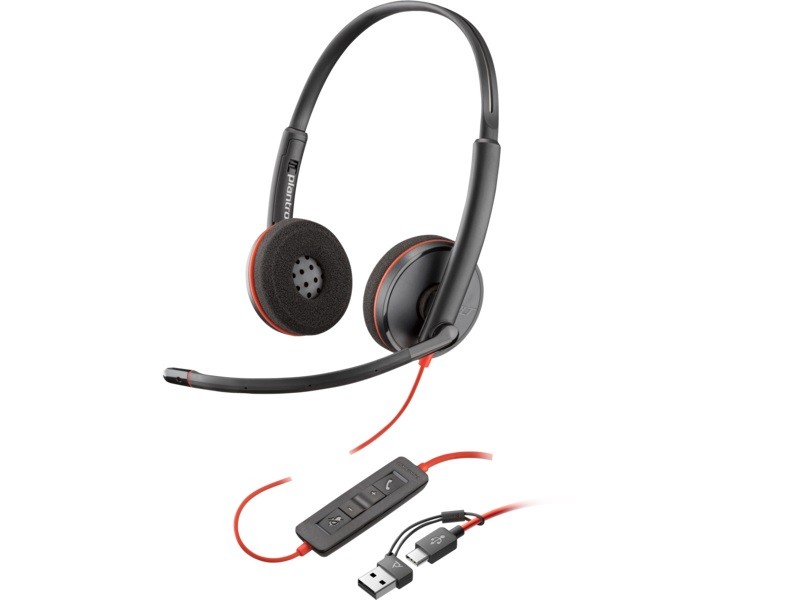 Slušalke Blackwire 3220 USB-A/C, črne