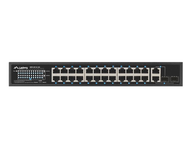 Upravljalni stikalo 24x 100MB PoE+ / 2x COMBO 7