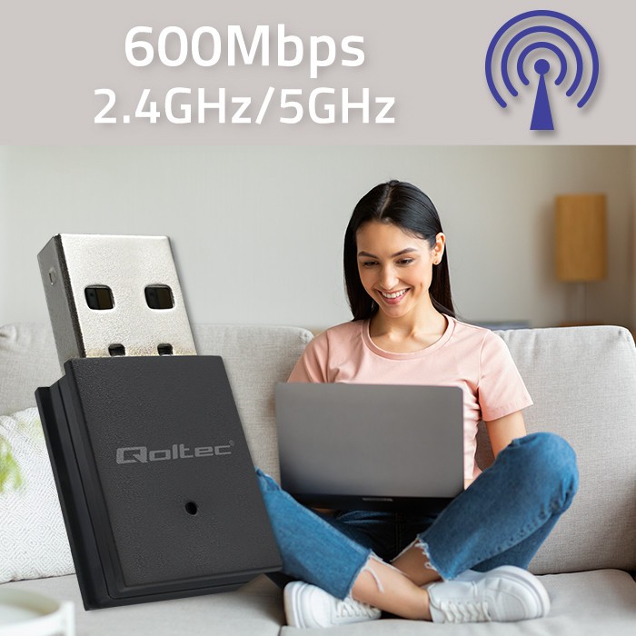 Mini WiFi AC adapter + BT 4.0, 600Mbps 2