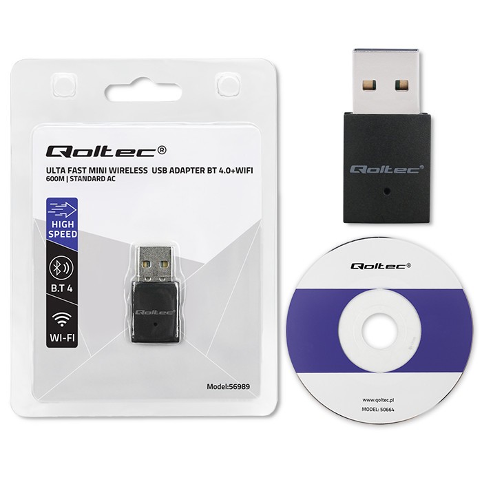Mini WiFi AC adapter + BT 4.0, 600Mbps 4