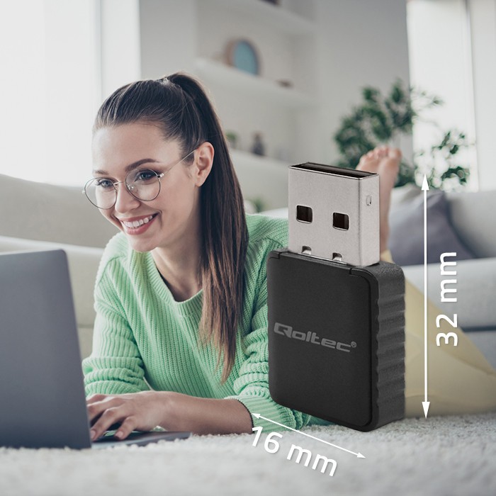 Ultra hiter Dual mini WiFi AC adapter, 1300Mbps 4