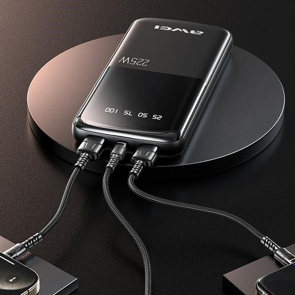 Powerbank 10000mAh P10K 22,5W, 2xUSB + USB-C 2