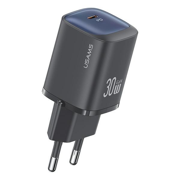 30W GaN hitri polnilnik USB-C, črn