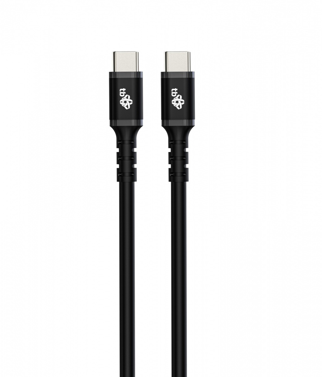 Kabel USB-C na USB-C 3m, silikon, črn