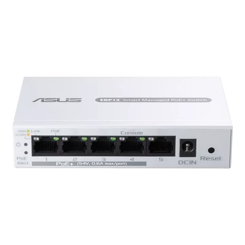 Smart preklopnik EBP15, 5xGE (4xPoE+ 60W)
