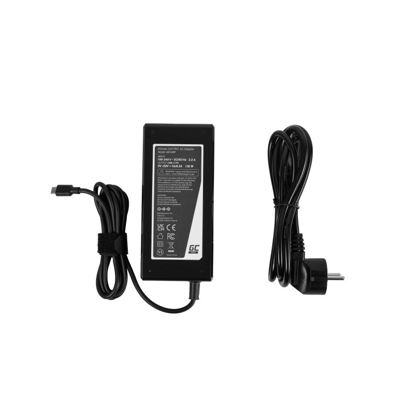 Green Cell USB-C napajalnik 130W (PD, 5-20V) 5