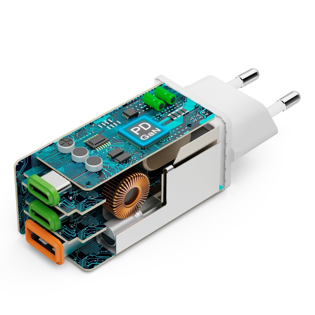 Hama USB-C PD/QC 65W omrežni polnilnik, Gan tehnologija 8