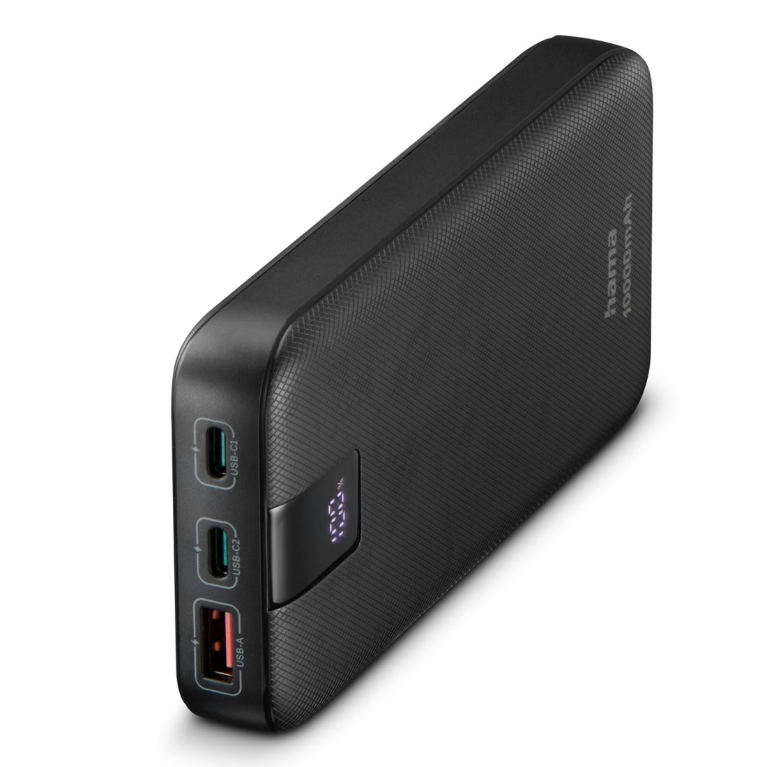 Prenosni polnilnik Hama Power pack PD, 10000 mAh, antracit