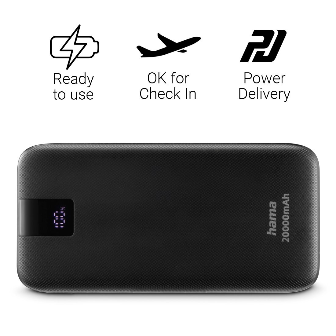 Prenosni polnilnik Power Pack 20000 mAh, antracit 3