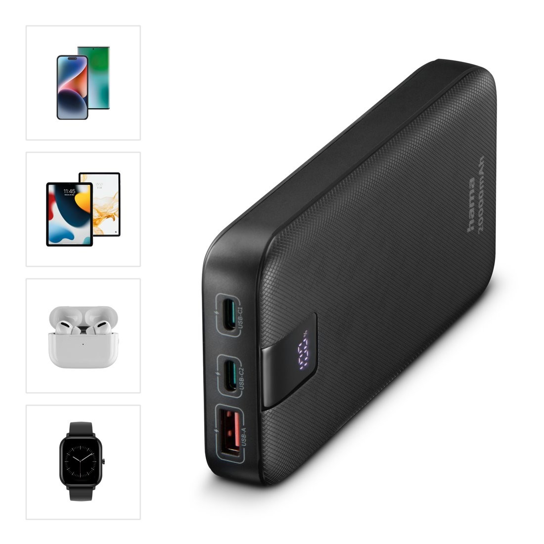Prenosni polnilnik Power Pack 20000 mAh, antracit 8