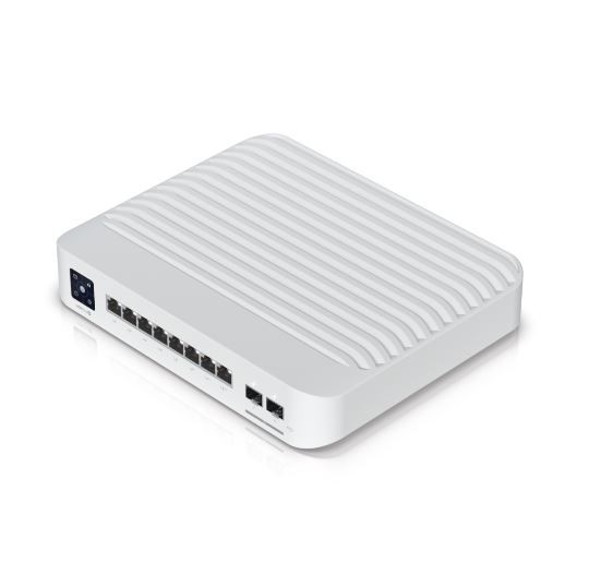 Mrežni stikalo UniFi USW-PRO-8-POE: 6x GbE PoE+, 2x GbE PoE++, 2x 10 GbE SFP+ 2