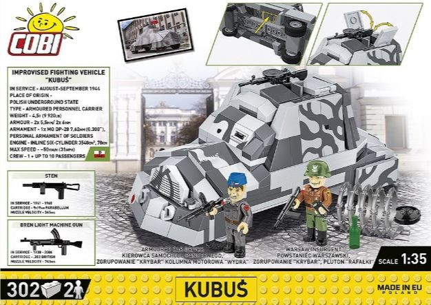 Gradbeni bloki: Oklepni avto 'Kubuś', Varšavska vstaja 6