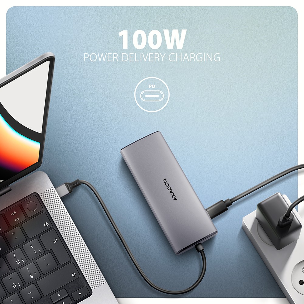 Večnamenski USB-C HUB 6v1, 10Gbps, HDMI 4K/60Hz, GLAN, PD 5