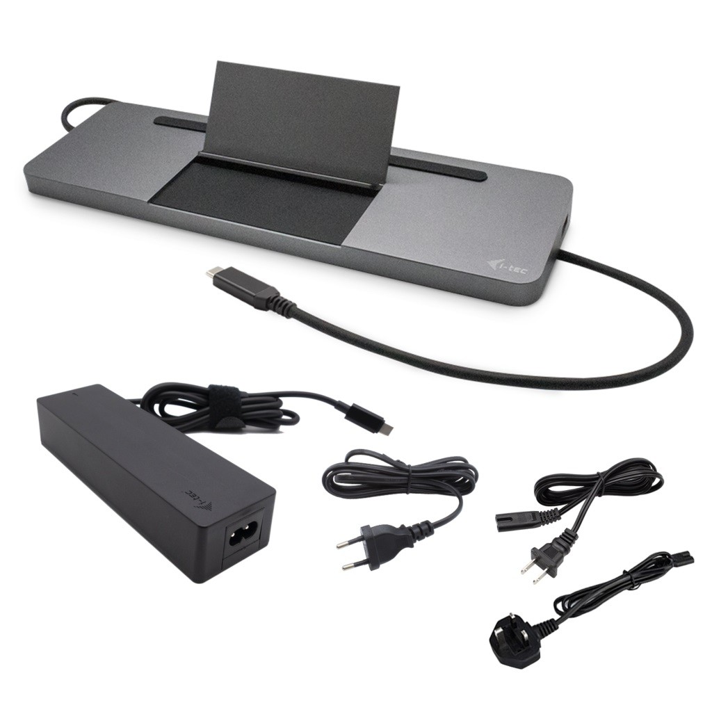 Docking postaja USB-C Metal, 3x Display, PD 85W + Univerzalni polnilnik 100W