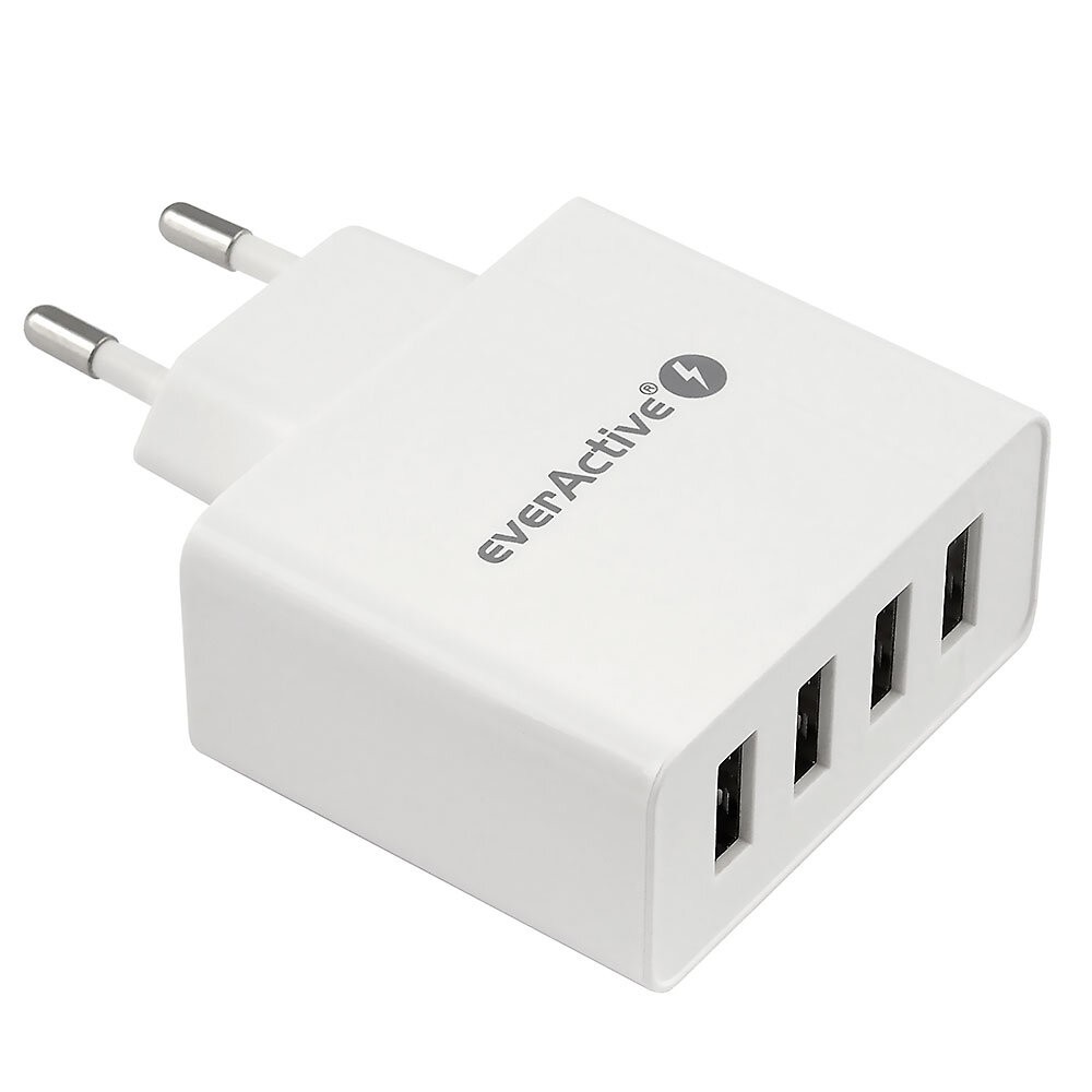 Omrežni polnilec 4x USB 5A IQ Smart Charging, bel 2