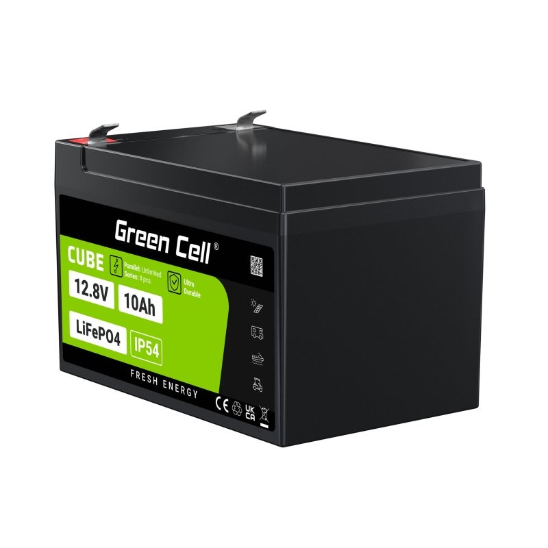 Green Cell Akumulator CUBE LiFePO4 10Ah 12V - Zanesljiva energija 8