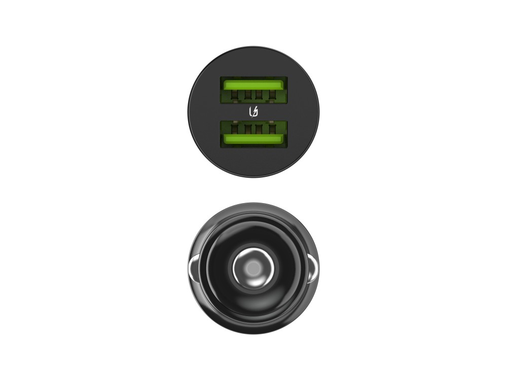Avtomobilski polnilec GC PowerRide Nano36 36W 6A 2x USB-A 3