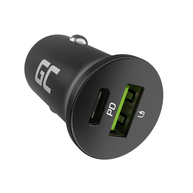 Avtomobilski polnilec PowerRide Nano38 38W 6A 1xUSB-C, 1xUSB-A 5