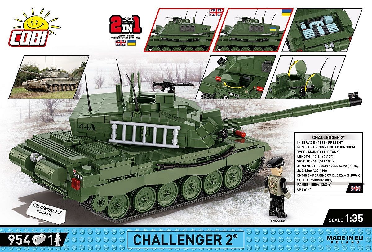 Cobi Klocki gradbene kocke Challenger 2, 954 kosi 2