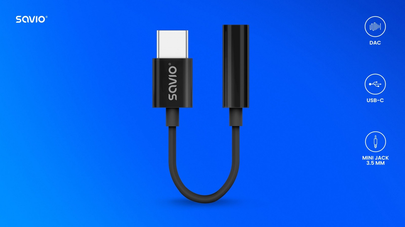 Avdio adapter USB-C na 3,5mm Jack AK-74 7