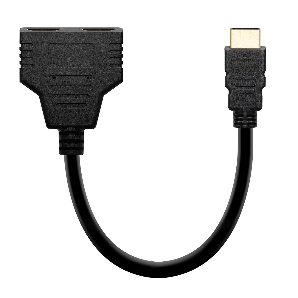 Pasivni razdelilnik HDMI (M) - 2x HDMI (Ž) AK-77