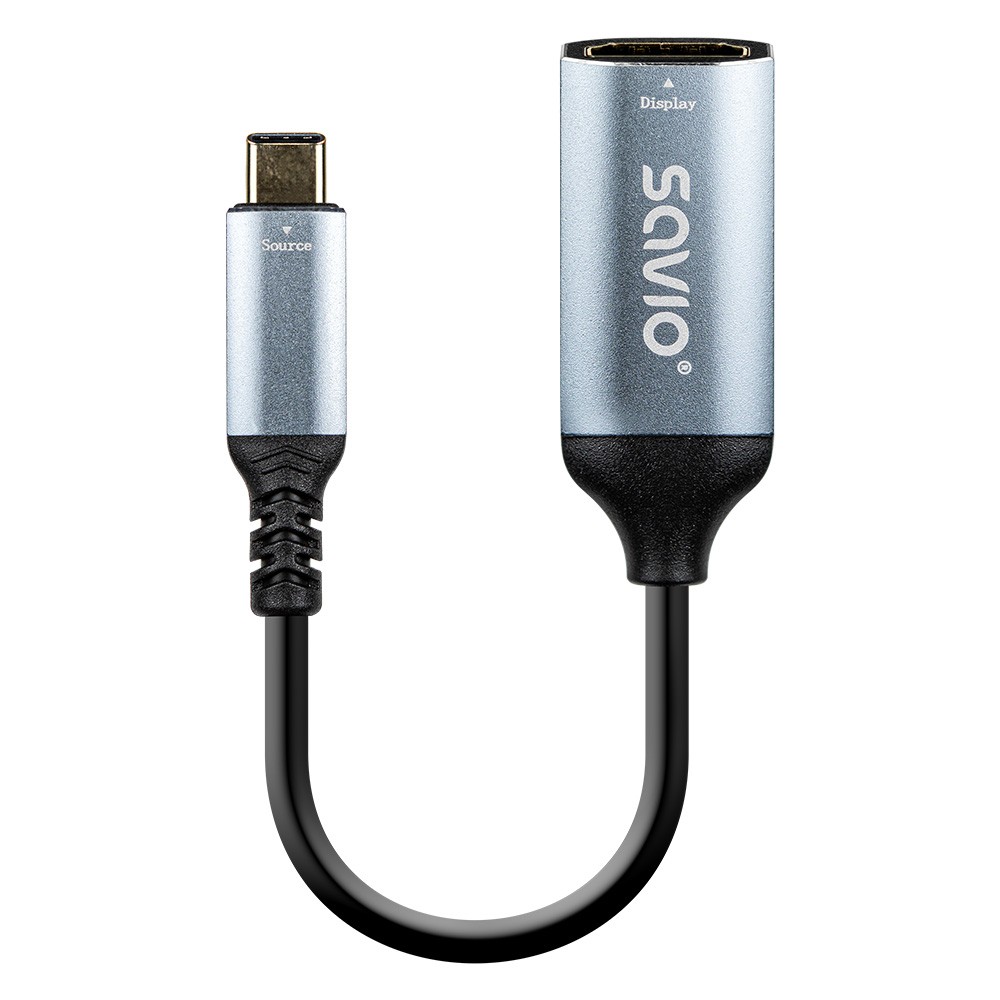 Adapter USB-C na HDMI 4K 60Hz AK-78, aluminijast
