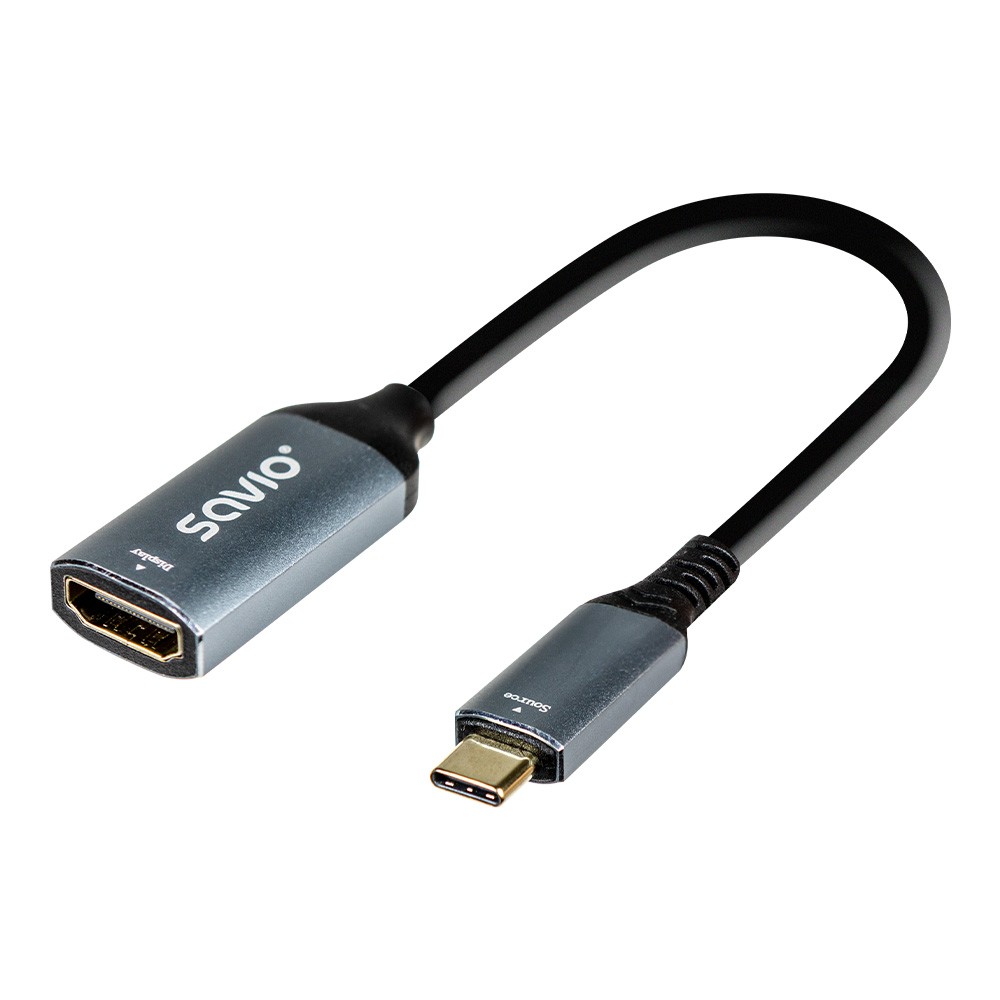 Adapter USB-C na HDMI 4K 60Hz AK-78, aluminijast 2