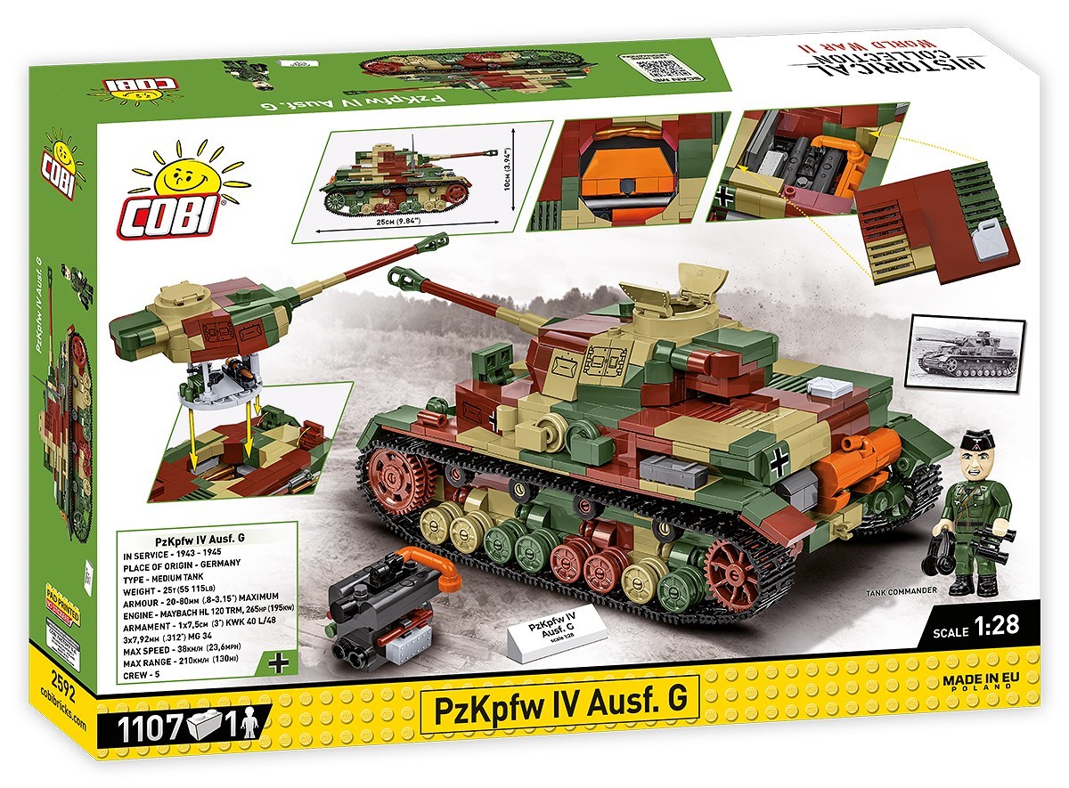 Gradbeni bloki WWII PZKPFW IV AUSF.G (1107 kosov) 3