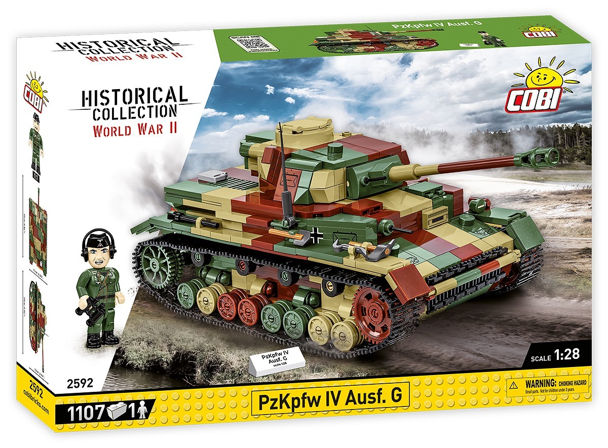 Gradbeni bloki WWII PZKPFW IV AUSF.G (1107 kosov)
