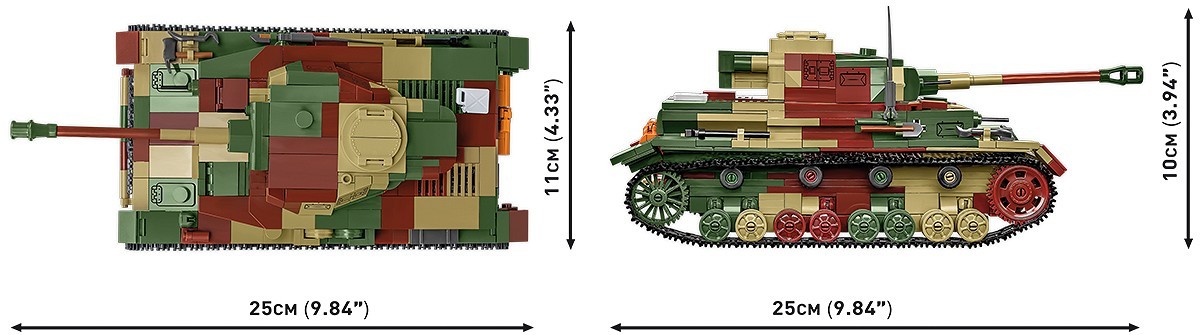 Gradbeni bloki WWII PZKPFW IV AUSF.G (1107 kosov) 5
