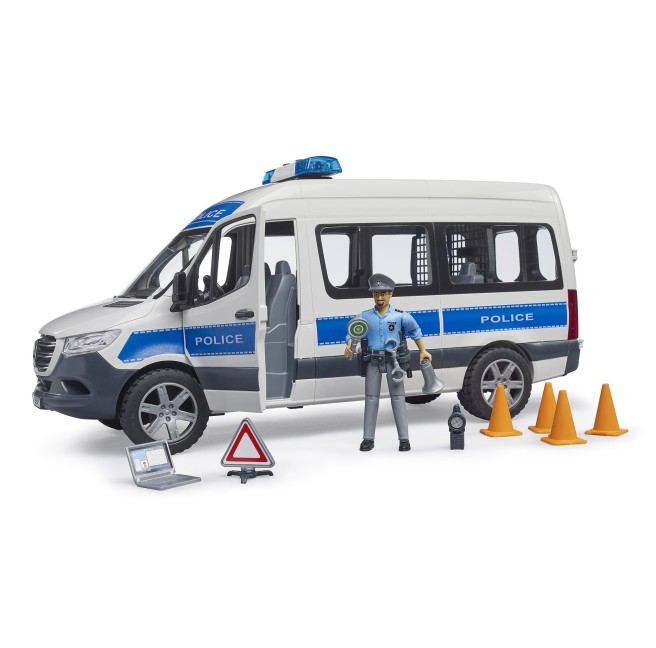 Bruder Mercedes-Benz Sprinter policijski set z lučjo in zvokom 2