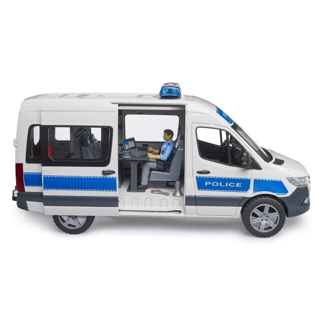 Bruder Mercedes-Benz Sprinter policijski set z lučjo in zvokom 3