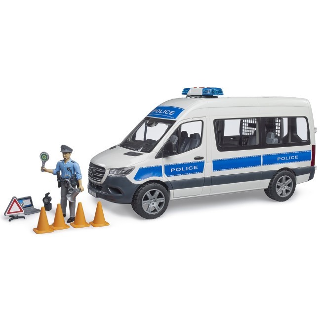 Bruder Mercedes-Benz Sprinter policijski set z lučjo in zvokom 4