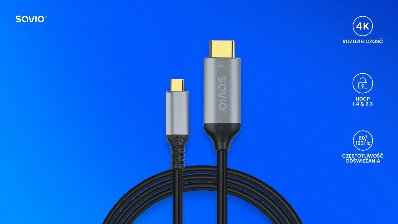 USB-C na HDMI 2.0b kabel (3m) 3
