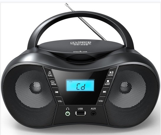 CD radio predvajalnik LILA2 USB/BT - Črn