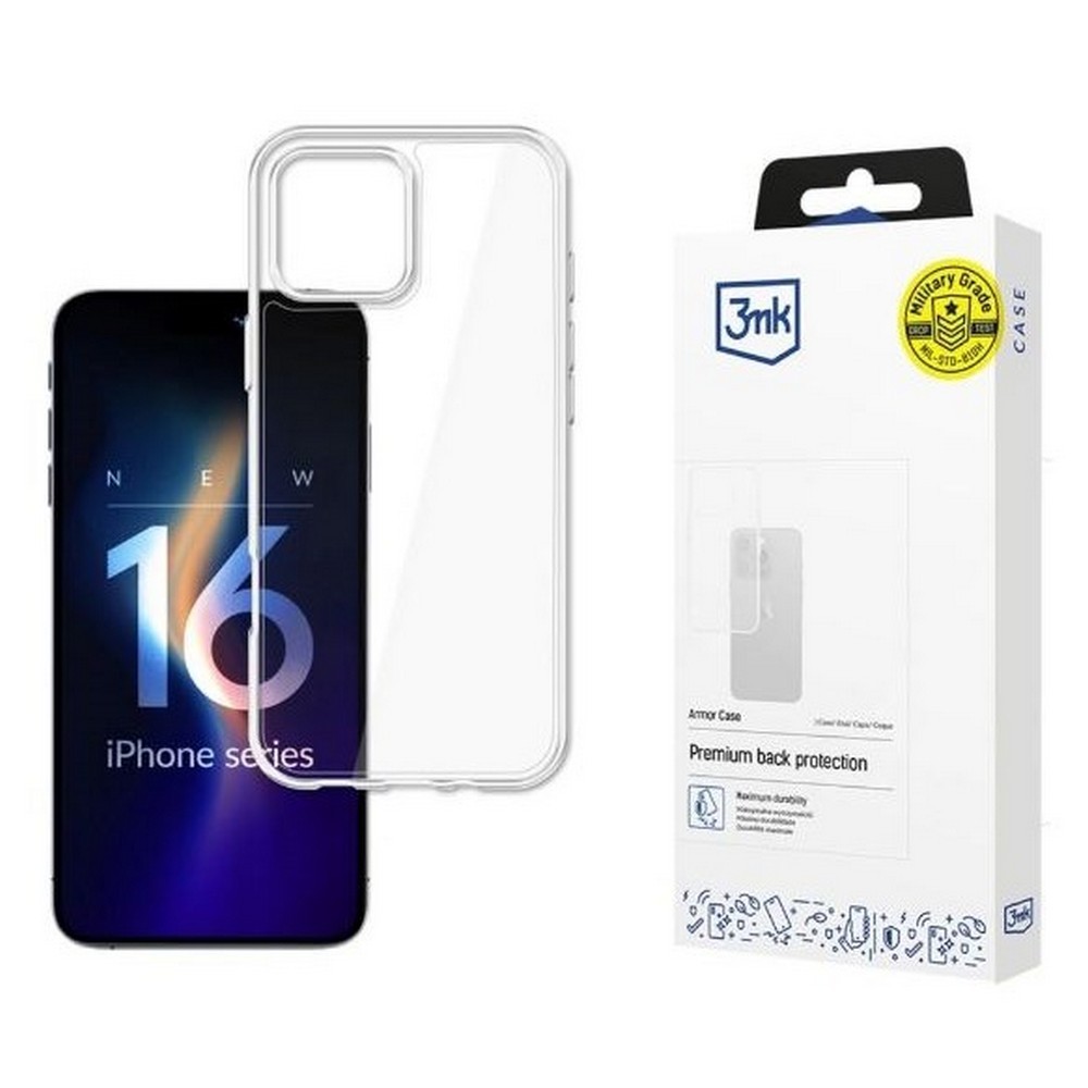 Ovitek Armor case za iPhone 16 Pro, prozoren