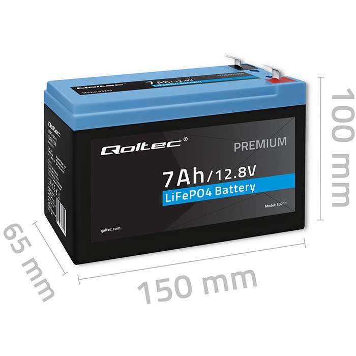 Akumulator LiFePO4 12.8V 7Ah 89.6Wh z BMS 7