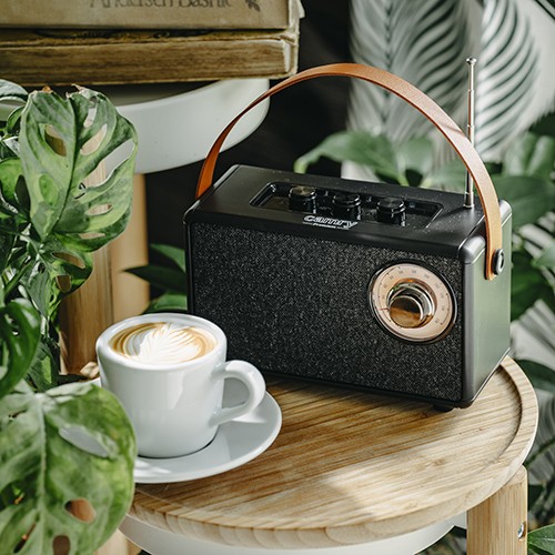CR1902 Bluetooth zvočnik z radiem FM, USB-C, črn 7