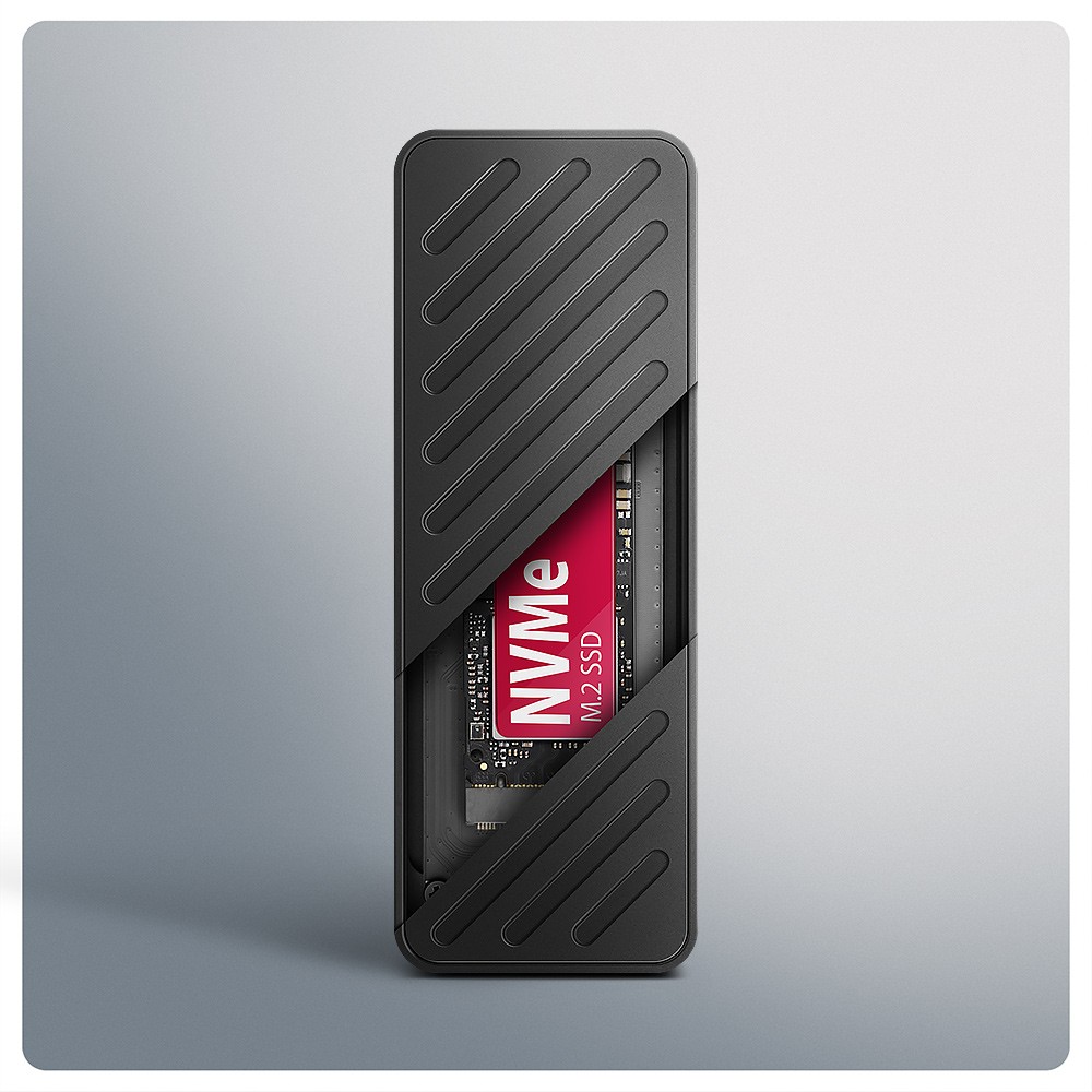 Aluminijasto ohišje za zunanji SSD M.2 NVMe USB-C 3.2 Gen 2 (20Gbps) 4
