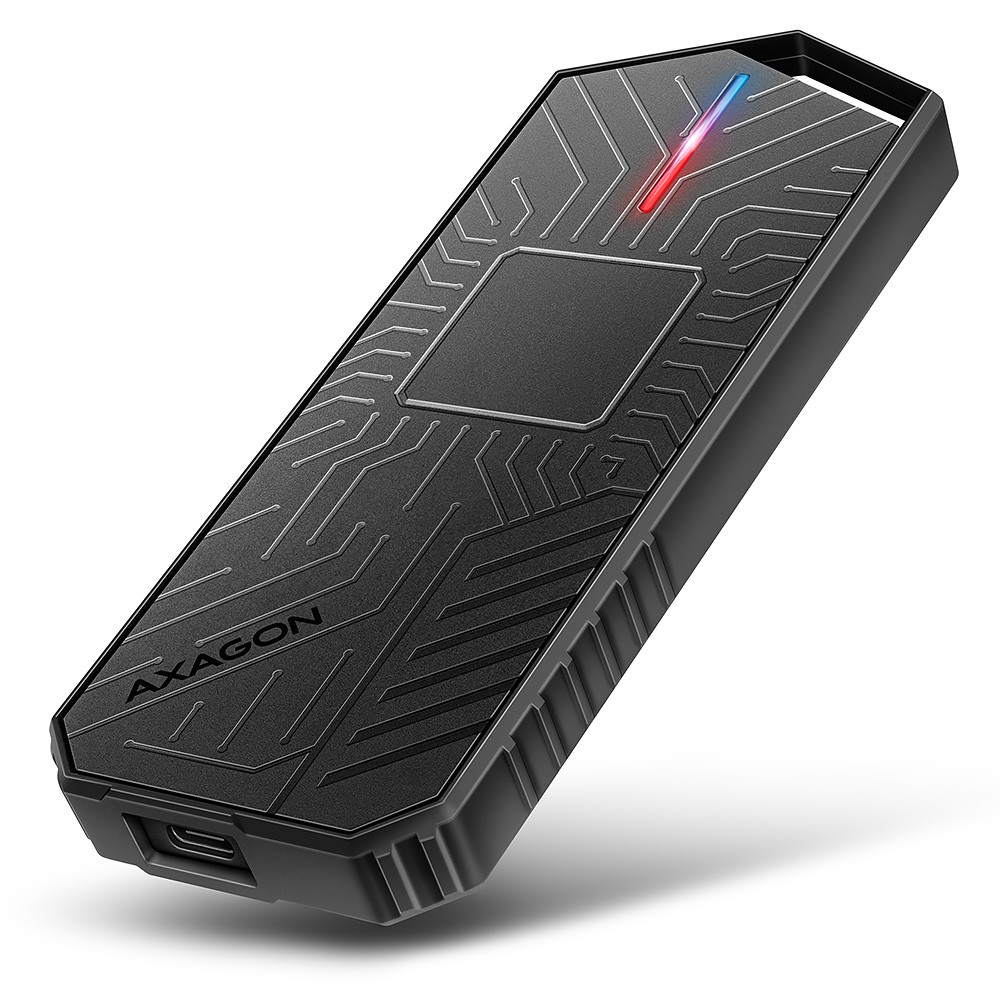 AXAGON EEM2-GAM ohišje za M.2 NVMe/SATA SSD, USB-C 3.2 Gen 2, Gaming