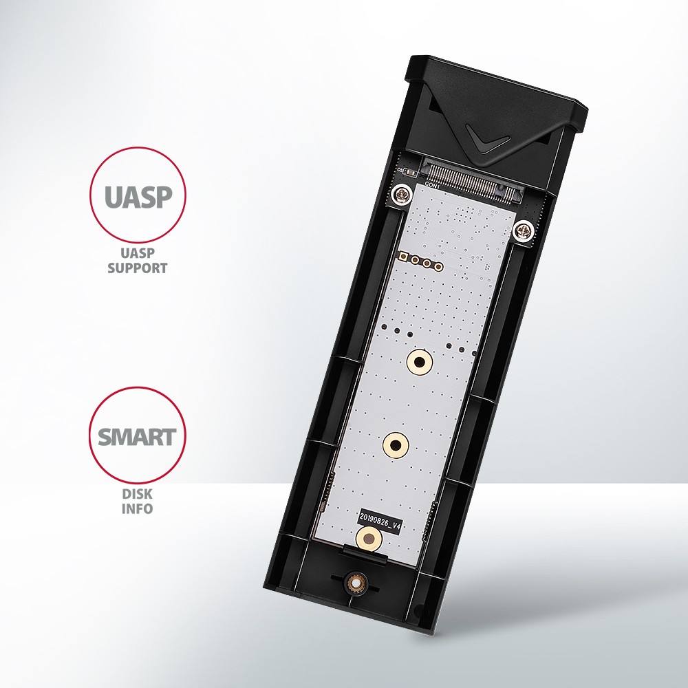 Aluminijasto ohišje za M.2 NVMe SSD, USB-C 3.2 Gen 2, črno 8