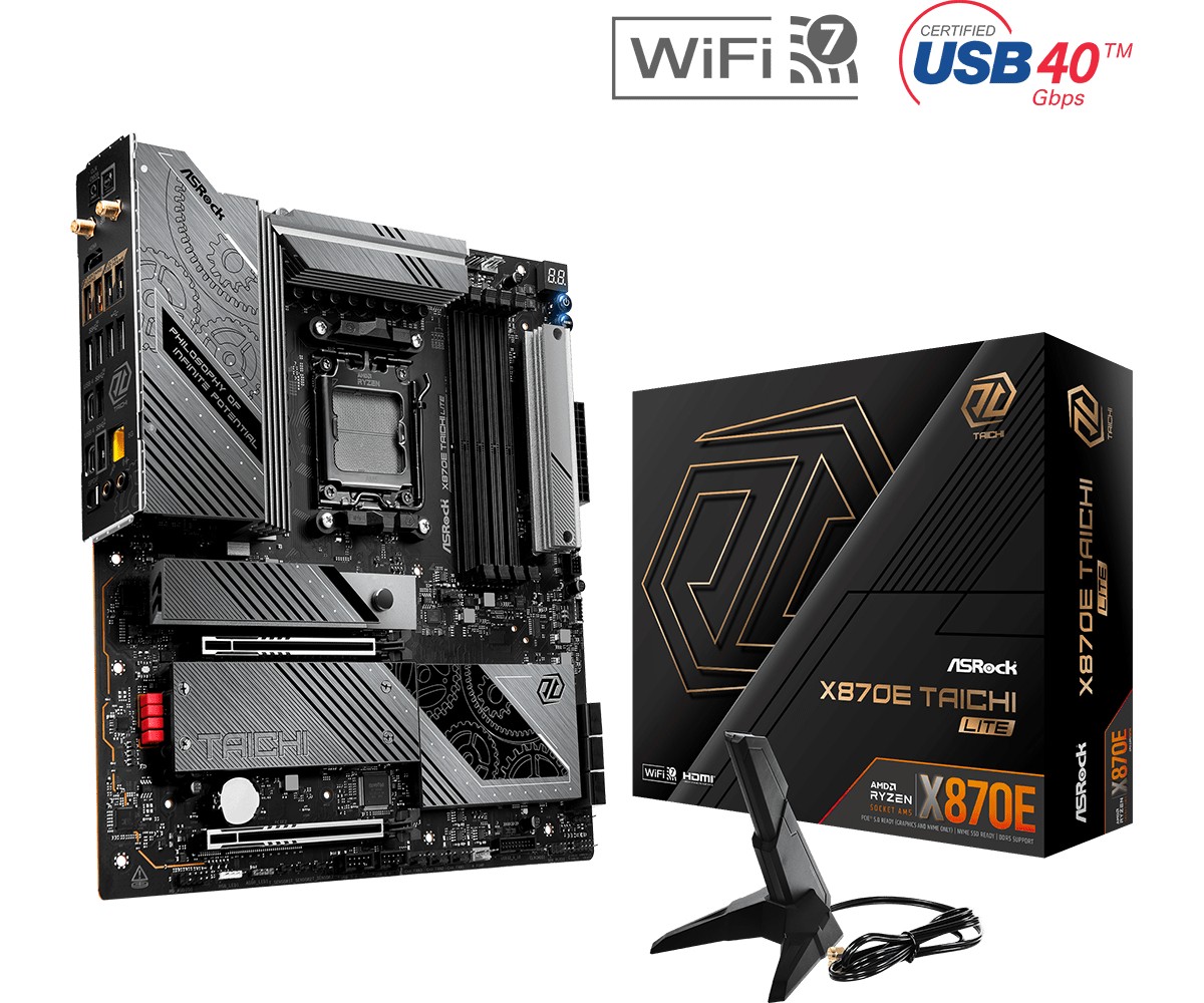 Matična plošča X670E TAICHI LITE AM5 (4x DDR5, M.2, EATX)