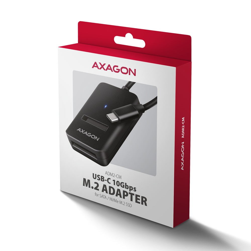 Adapter USB 3.2 Gen 2 M.2 NVMe/SATA SSD 7